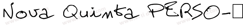 Nova Quinta PERSO字体转换